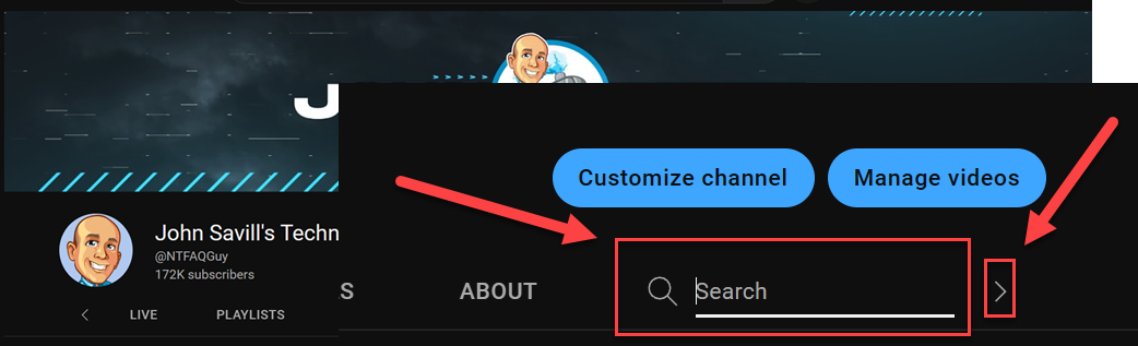 YouTube Search in menu bar